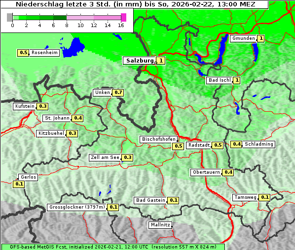 Niederschlag, 22. 2. 2026