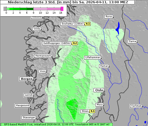 Niederschlag, 11. 4. 2026
