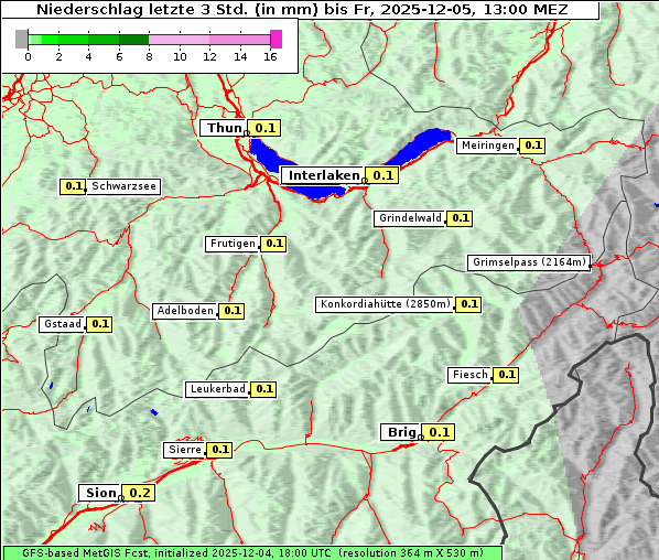 Niederschlag, 5. 12. 2025