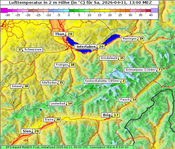 Temperatur, 11. 4. 2026