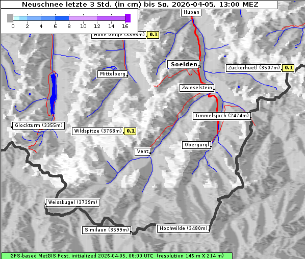 Neuschnee, 5. 4. 2026