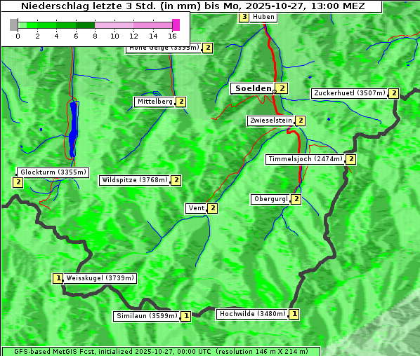 Niederschlag, 27. 10. 2025