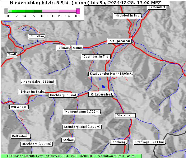 Niederschlag, 28. 12. 2024