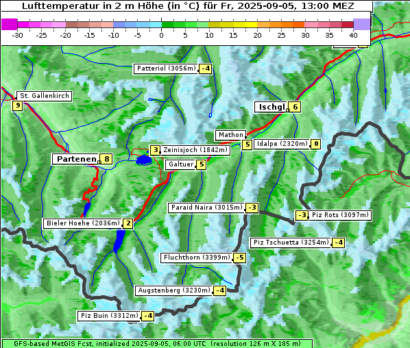 Temperatur, 5. 9. 2025