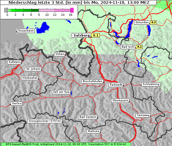 Niederschlag, 18. 11. 2024