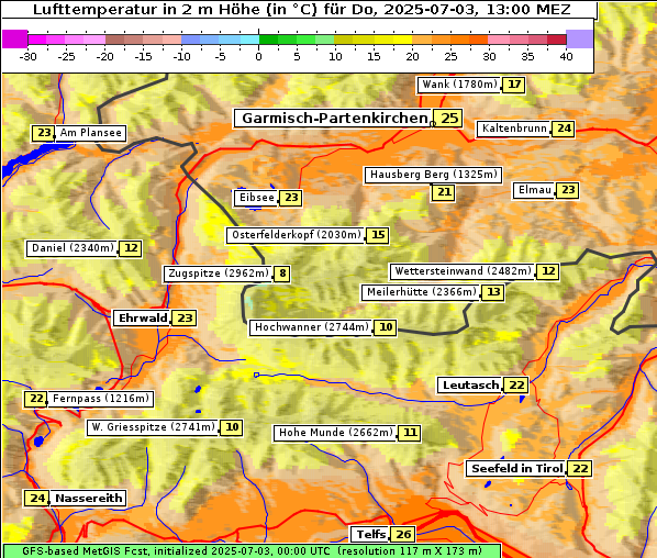 Temperatur, 3. 7. 2025