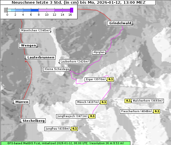 Neuschnee, 12. 1. 2026