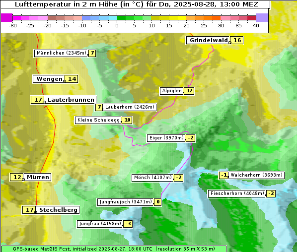 Temperatur, 28. 8. 2025