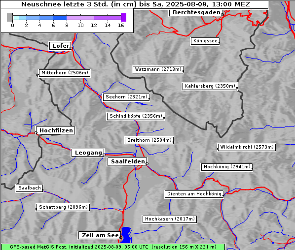 Neuschnee, 9. 8. 2025