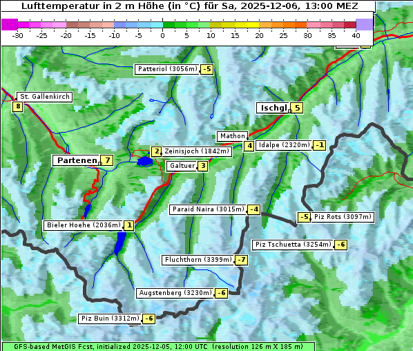 Temperatur, 6. 12. 2025