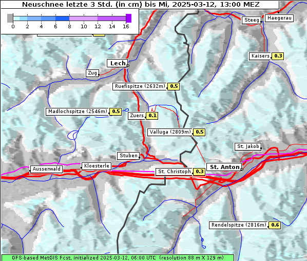 Neuschnee, 12. 3. 2025