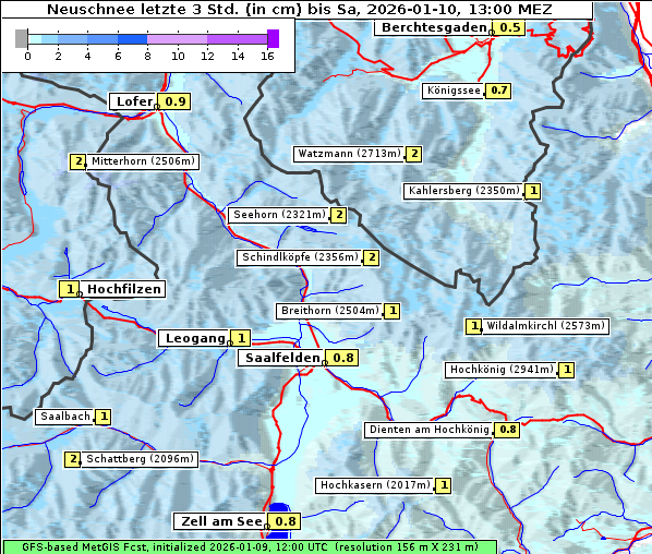 Neuschnee, 10. 1. 2026