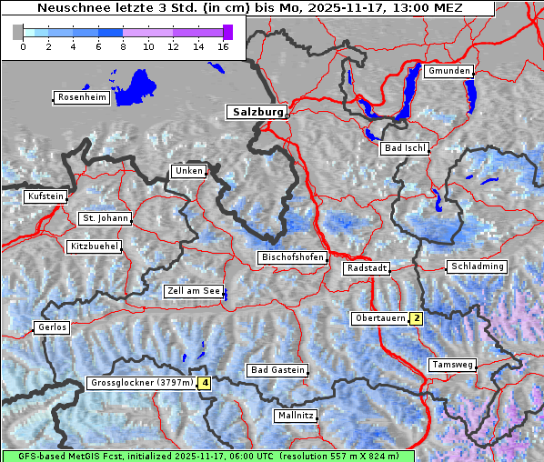 Neuschnee, 17. 11. 2025