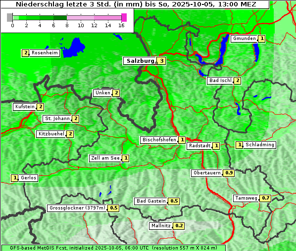 Niederschlag, 5. 10. 2025