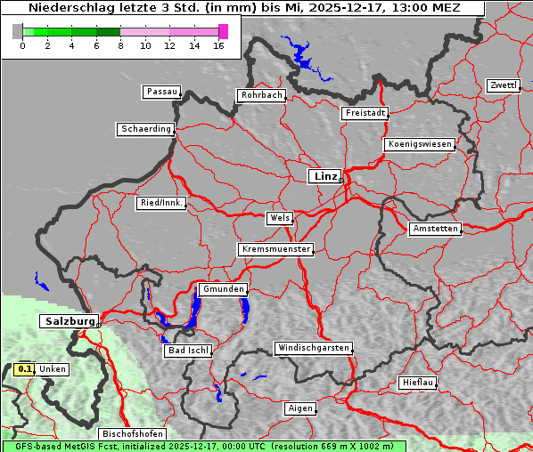 Niederschlag, 17. 12. 2025