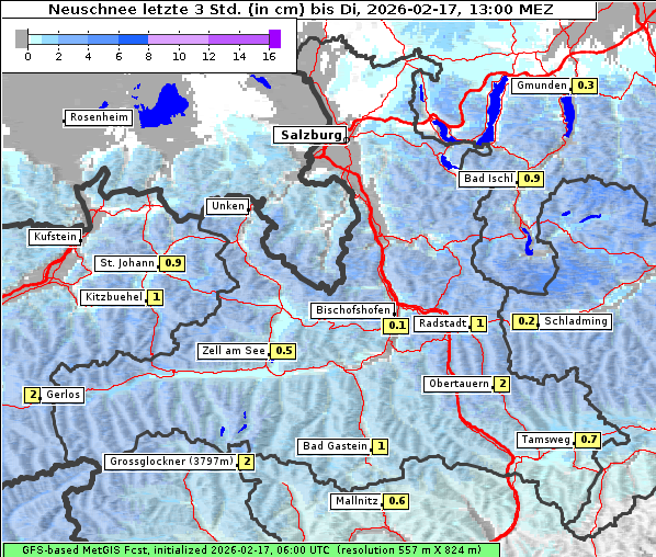 Neuschnee, 17. 2. 2026