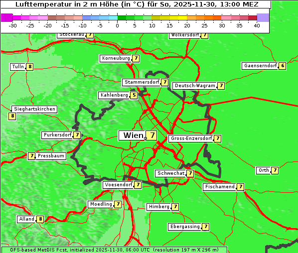 Temperatur, 30. 11. 2025