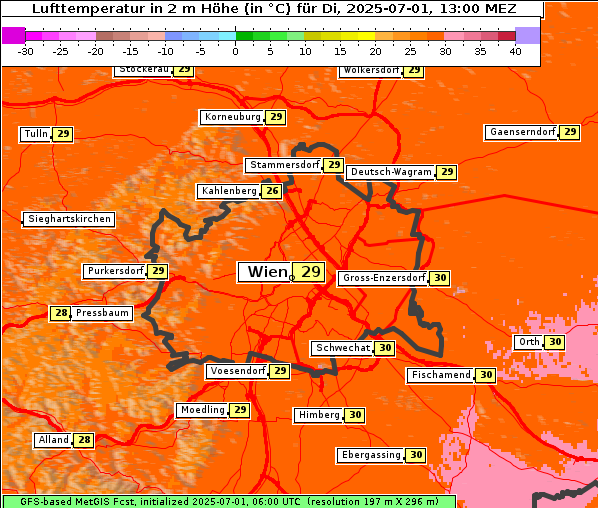 Temperatur, 1. 7. 2025