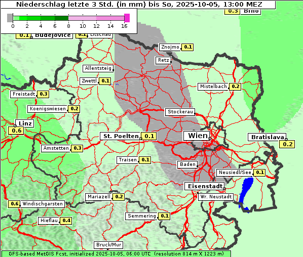 Niederschlag, 5. 10. 2025