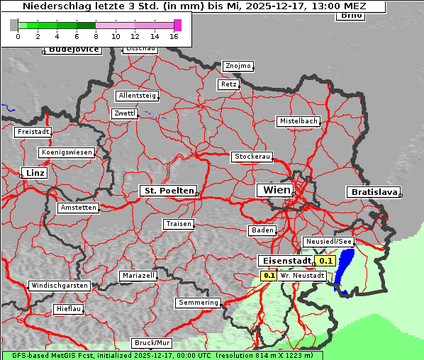 Niederschlag, 17. 12. 2025
