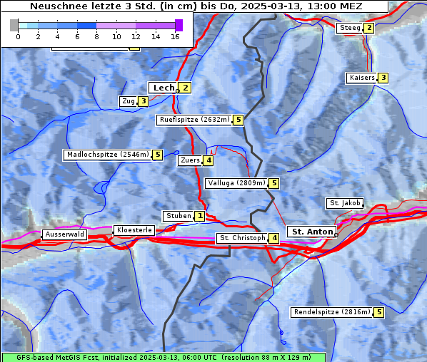 Neuschnee, 13. 3. 2025