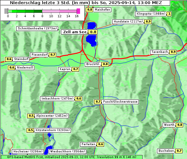 Niederschlag, 14. 9. 2025