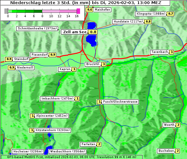 Niederschlag, 3. 2. 2026