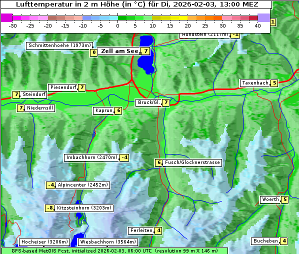 Temperatur, 3. 2. 2026