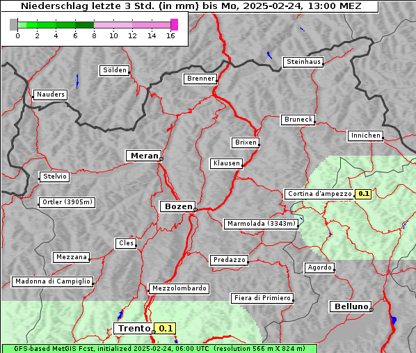 Niederschlag, 24. 2. 2025