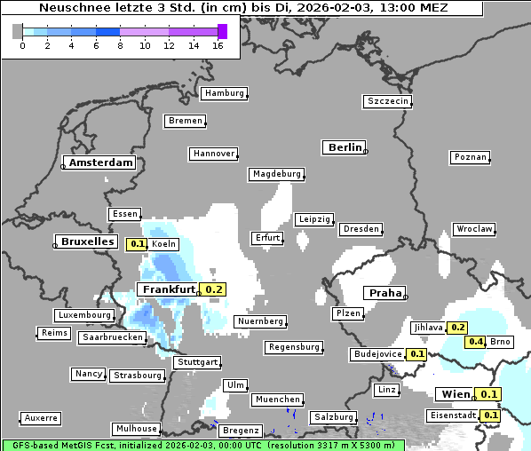 Neuschnee, 3. 2. 2026