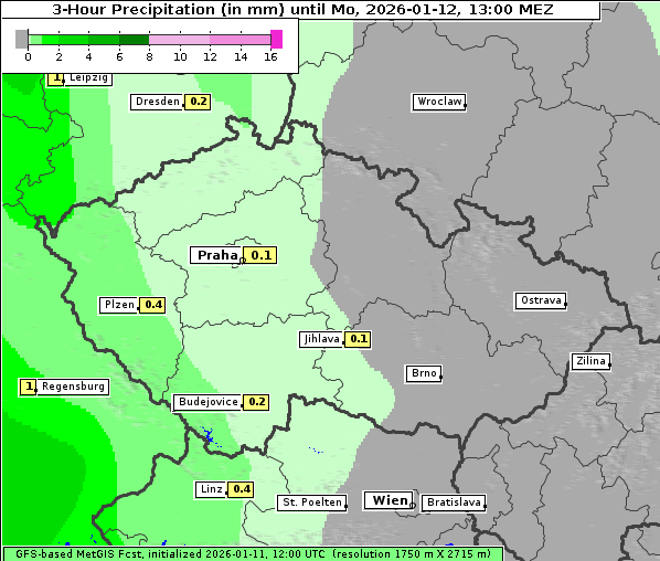 Niederschlag, 12. 1. 2026