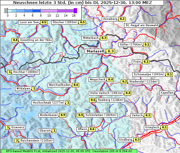Neuschnee, 30. 12. 2025