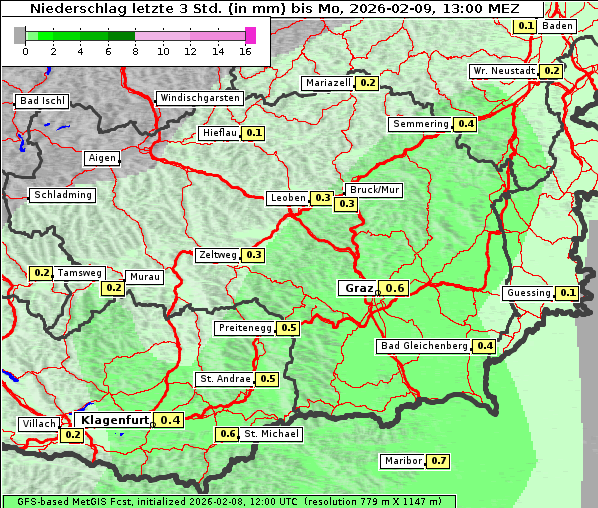 Niederschlag, 9. 2. 2026