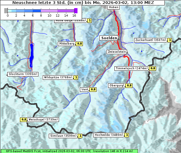 Neuschnee, 2. 3. 2026