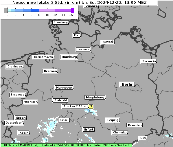 Neuschnee, 22. 12. 2024