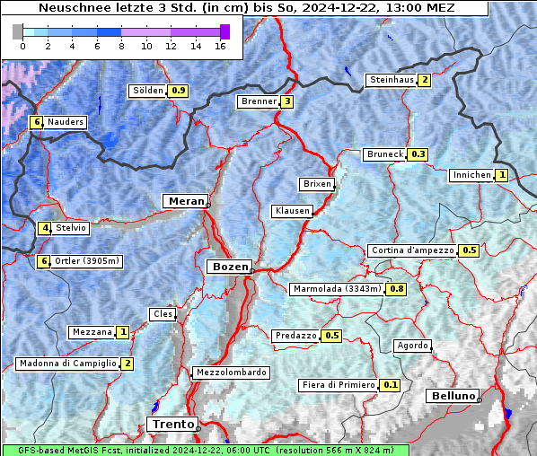 Neuschnee, 22. 12. 2024