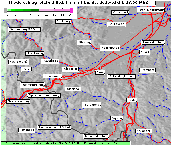 Niederschlag, 14. 2. 2026
