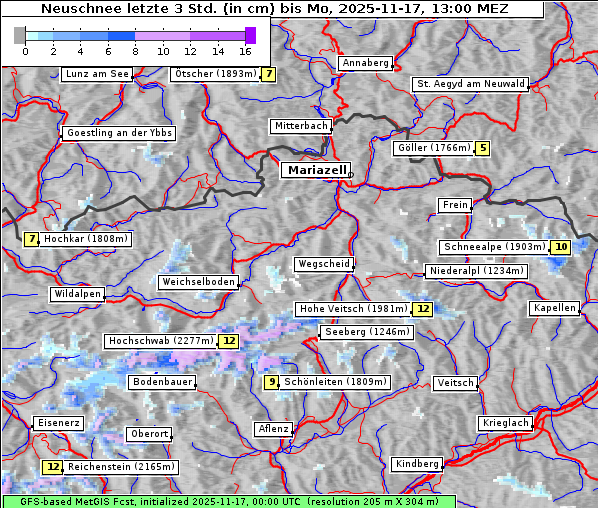 Neuschnee, 17. 11. 2025