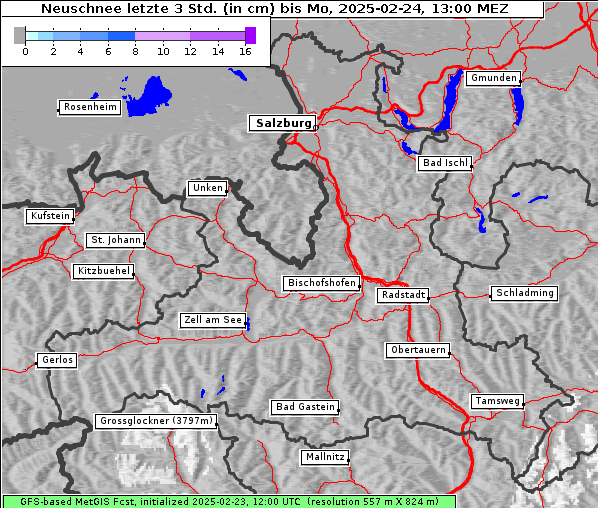 Neuschnee, 24. 2. 2025