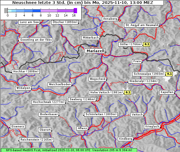 Neuschnee, 10. 11. 2025