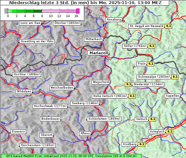 Niederschlag, 10. 11. 2025
