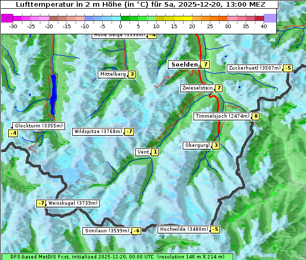 Temperatur, 20. 12. 2025