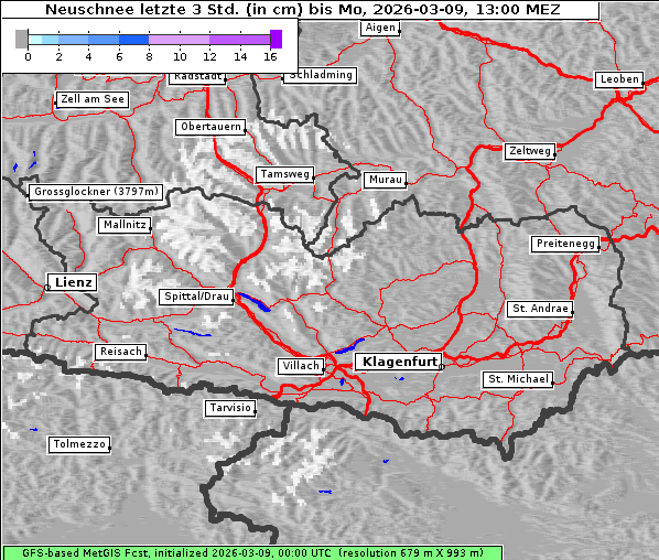 Neuschnee, 9. 3. 2026