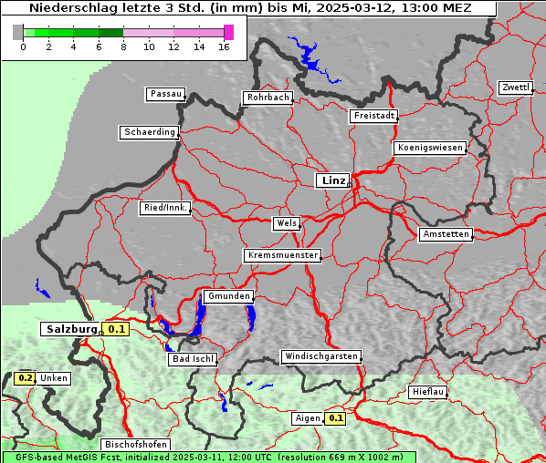 Niederschlag, 12. 3. 2025