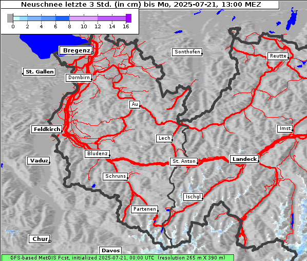 Neuschnee, 21. 7. 2025