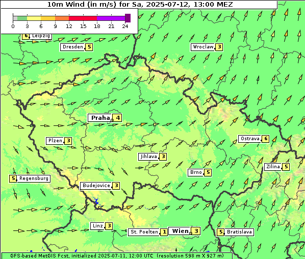 Wind, 12. 7. 2025