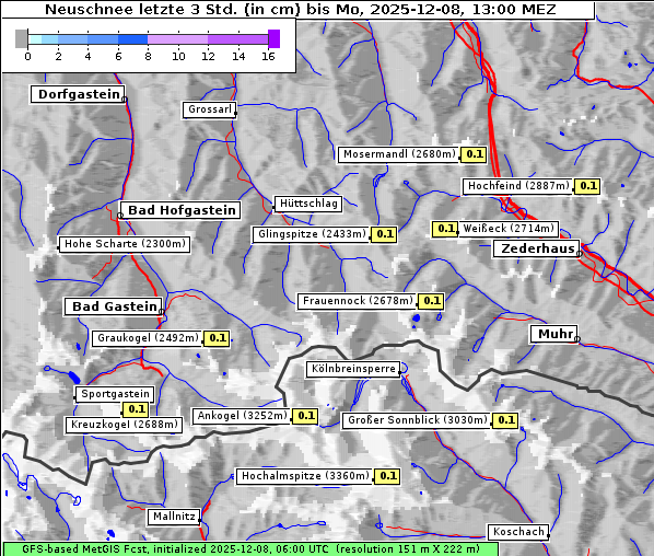 Neuschnee, 8. 12. 2025