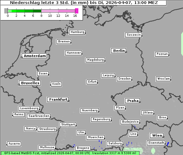 Niederschlag, 7. 4. 2026