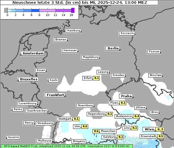 Neuschnee, 24. 12. 2025