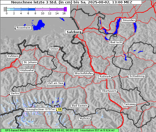 Neuschnee, 2. 8. 2025